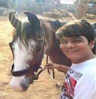 He knows horse riding and learned the skill from Jetty Verma's horse riding institute.